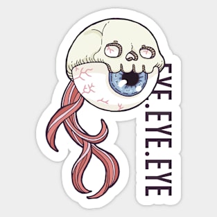 Eye Skull Swim Tailfin Sticker